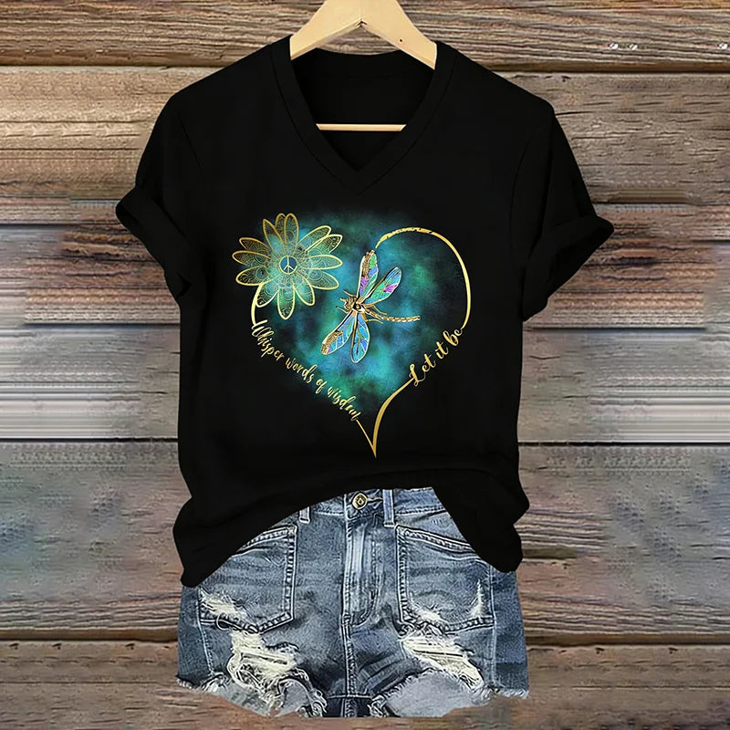 Cardydony Imagine All The People Living Life In Peace T-shirt