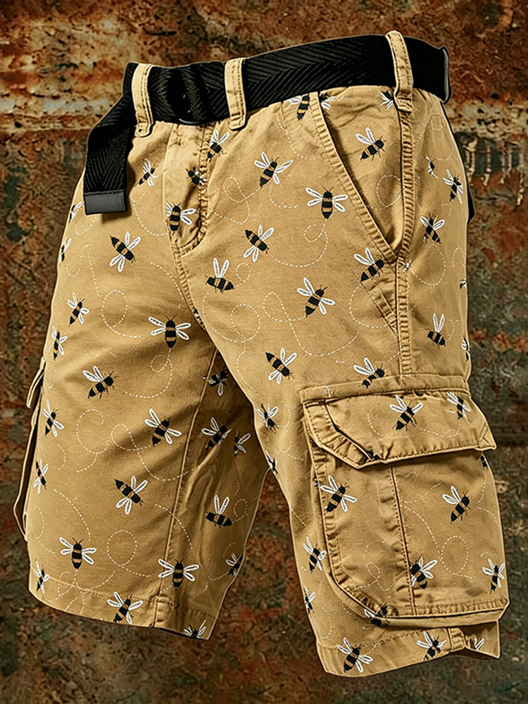 Cardydony Men's Retro Bee Shorts