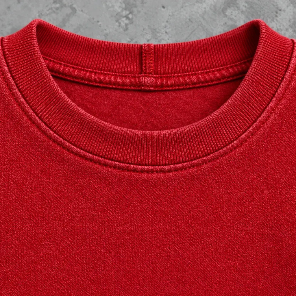 Cardydony Women's Playful Christmas Music Characters Graphic Relaxed Fit Red Crewneck Sweatshirt