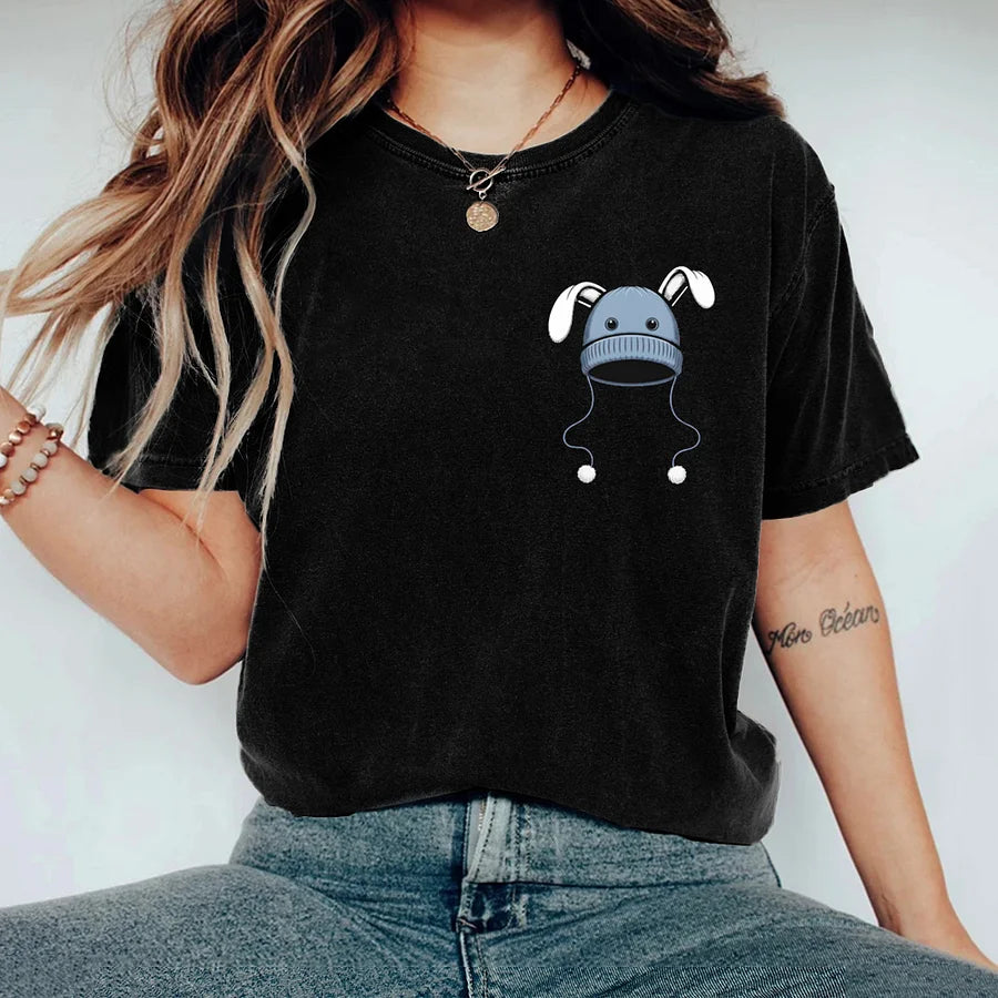 Cardydony Blue Bunny Hat Memorial-liam Conejo Ramos T-shirt