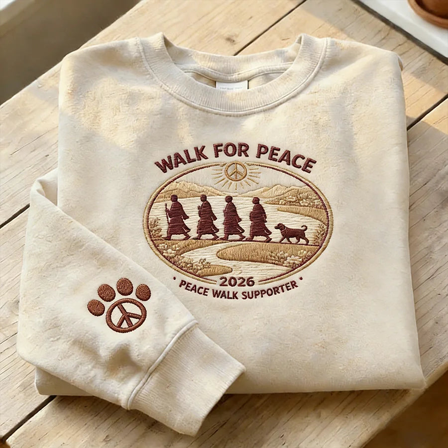 Cardydony Symbolic Of Peace Casual Round-neck Sweatshirt