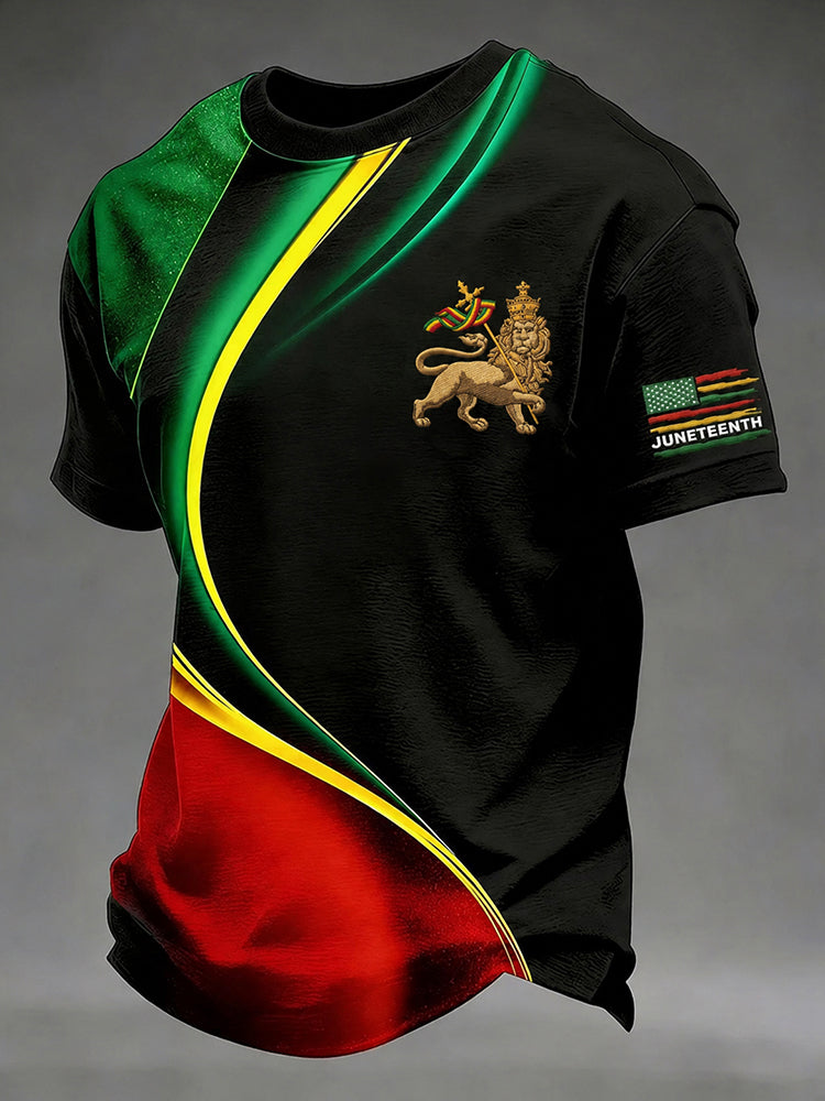Cardydony Wen's Lion Of Judah Gradient Short-sleeved T-shirt