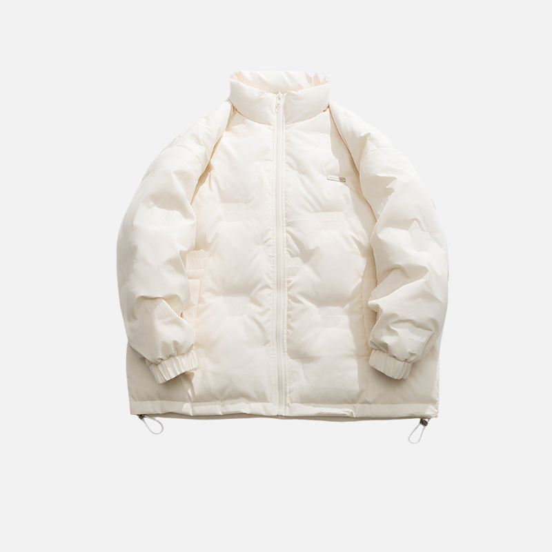 Cardydony Minimal Stand Collar Down Puffer Jacket