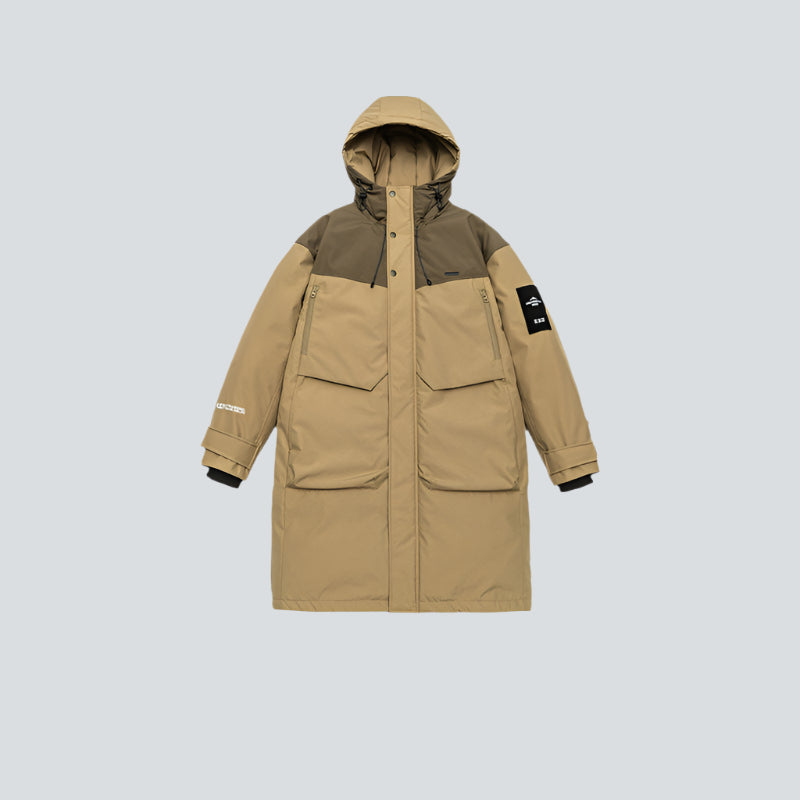 Cardydony Technical Color Block Long Parka