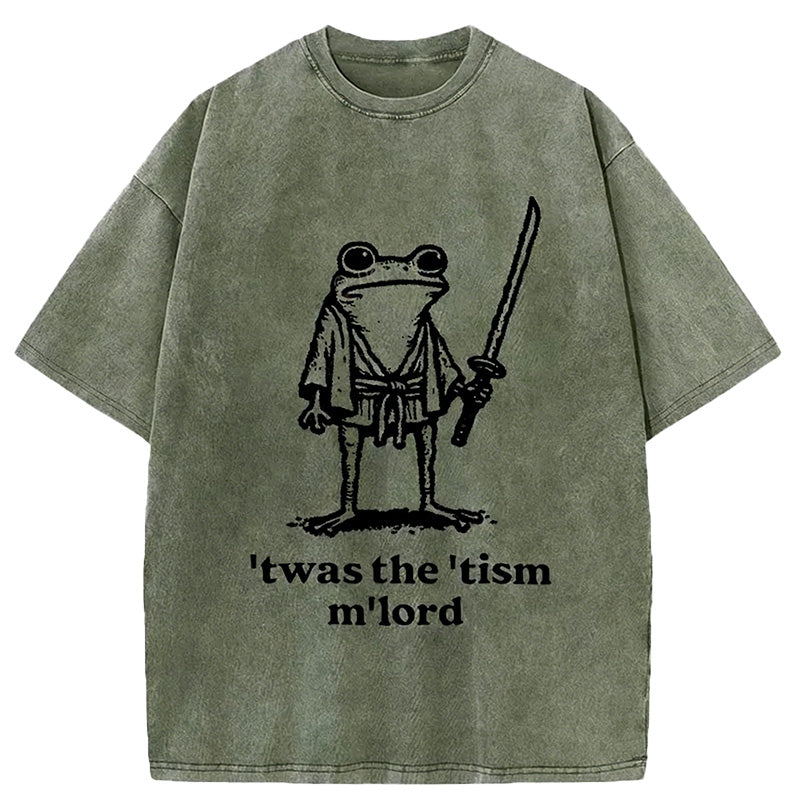 Cardydony Focused Samurai Frog Washed T-shirt