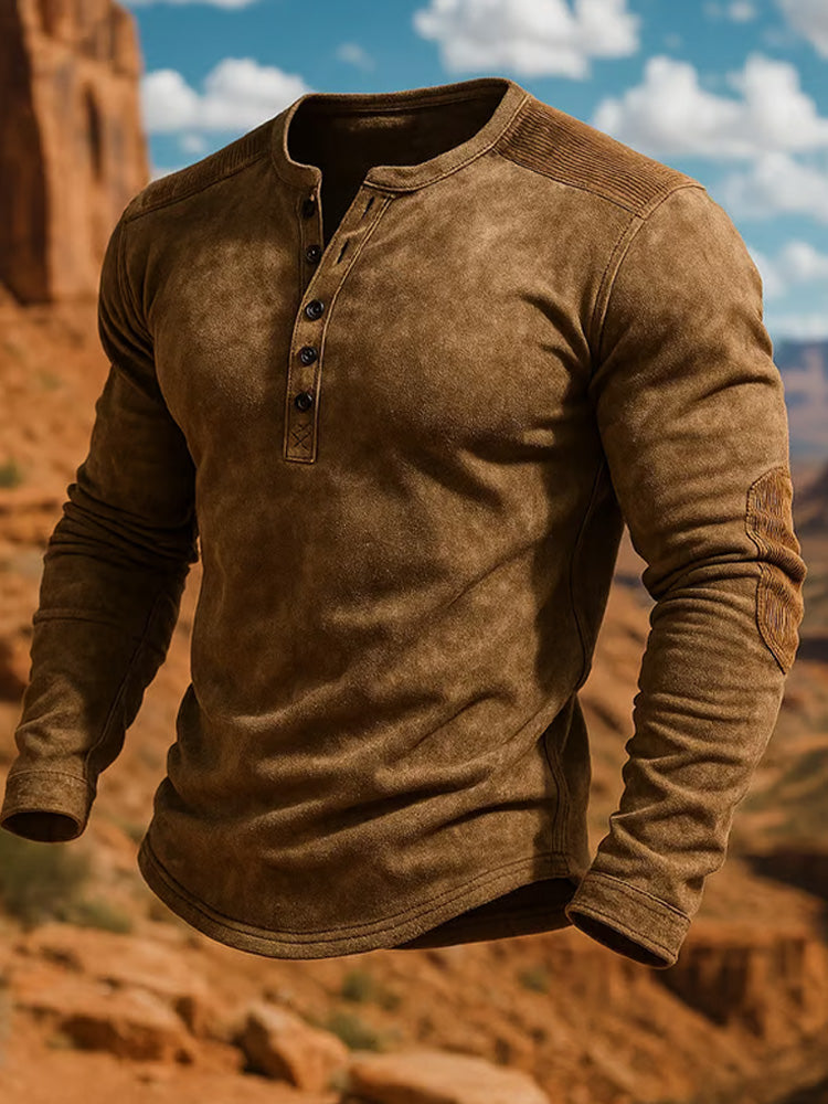 Cardydony Men's Vintage Casual Distressed Top