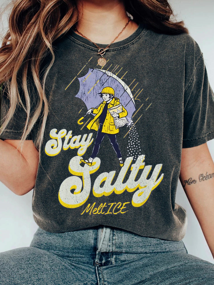 Cardydony Ice Out Stay Salty Melt Ice Vintage T Shirt