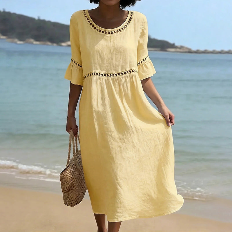 Cardydony Elegant Solid-color Women's Dress