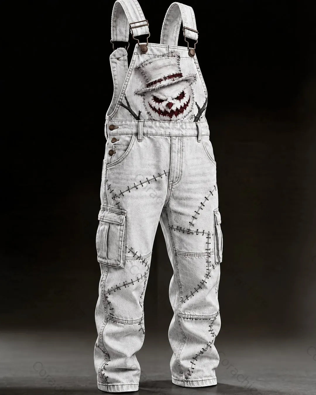 Cardydony Halloween-themed printed fashion jumpsuit overalls