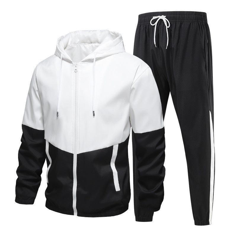 Cardydony Mens Zip-Up Jacket and Pants Set