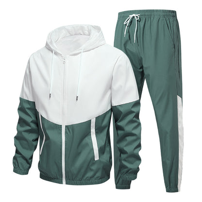 Cardydony Mens Zip-Up Jacket and Pants Set