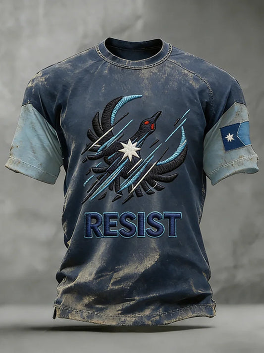 Cardydony Men's Vintage Minnesota Resistance Printed Distressed T-shirt