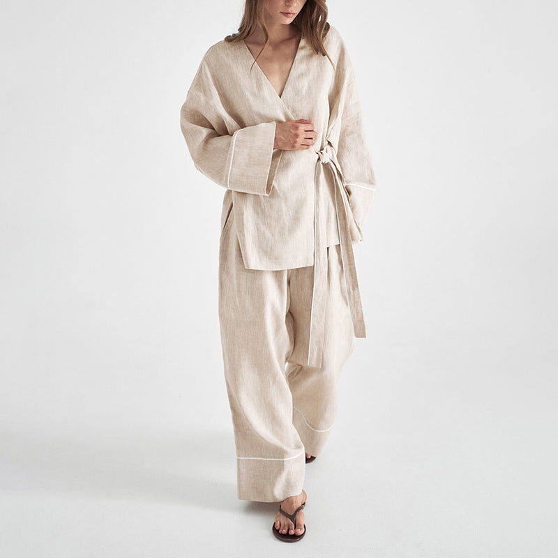 Cardydony Women's Elegant Cardigan And Casual Pants Two-piece Set