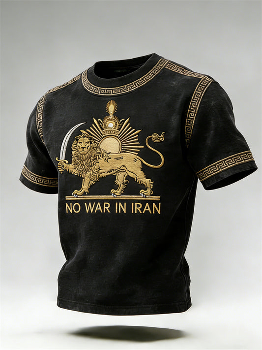 Cardydony Bohemian Style Pink Floral Embroidered Casual Round Neck Top