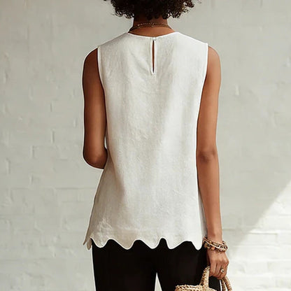 Cardydony Elegant Minimalist Wavy Design Vest