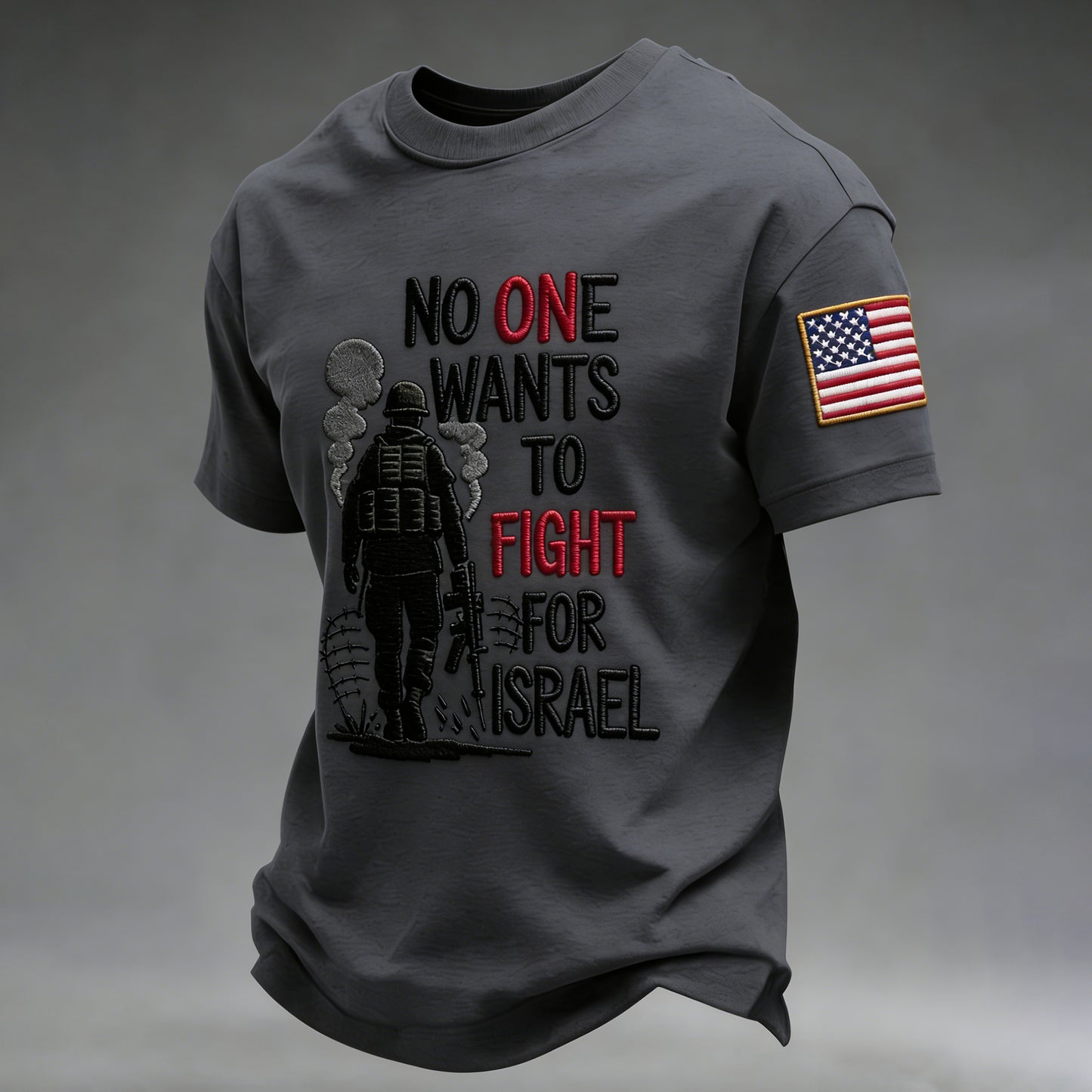 Cardydony Men's No One Wants To Fight For that art Flag Art T Shirt