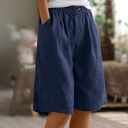 Cardydony Women's Loose High-waist Slim Casual Shorts
