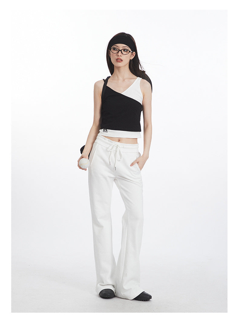 Cardydony Women's High-Waist Flare Pants | Retro Sport Track Pants