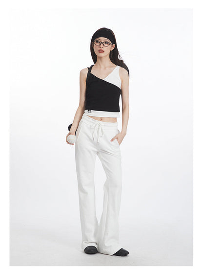 Cardydony Women's High-Waist Flare Pants | Retro Sport Track Pants