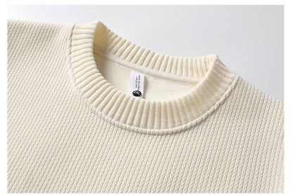 Cardydony Women's Fleece-Lined Waffle Knit Sweater | Winter Pullover