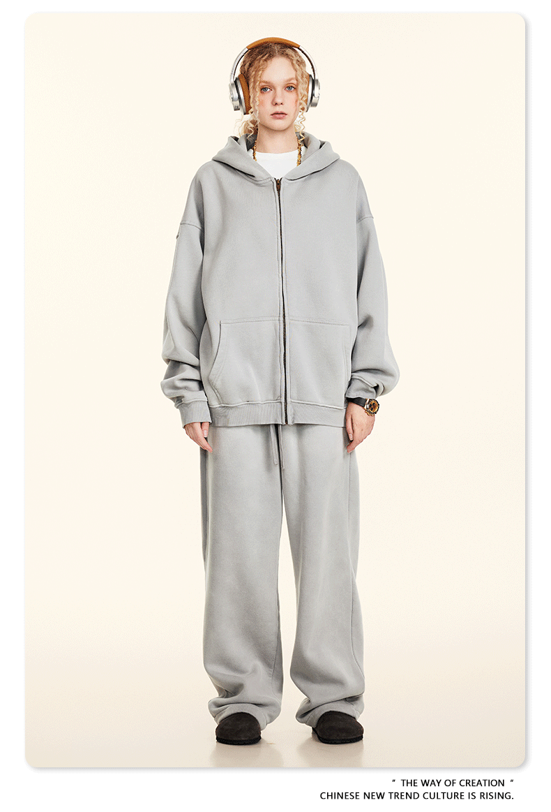 Cardydony Women's Arctic Drift Spray-Dyed Zip Hoodie | Premium Fleece Series