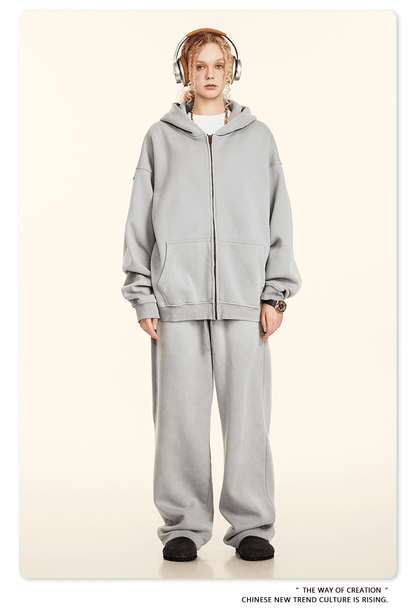 Cardydony Women's Arctic Drift Spray-Dyed Zip Hoodie | Premium Fleece Series