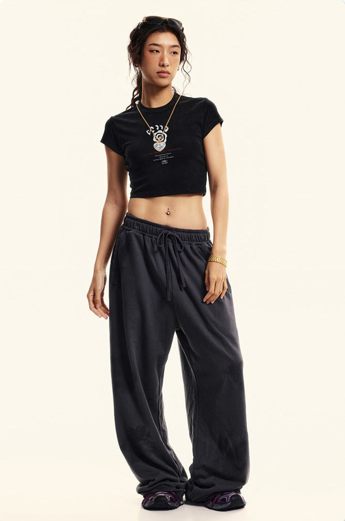 Cardydony Women's Graphic Cotton Cropped Tee