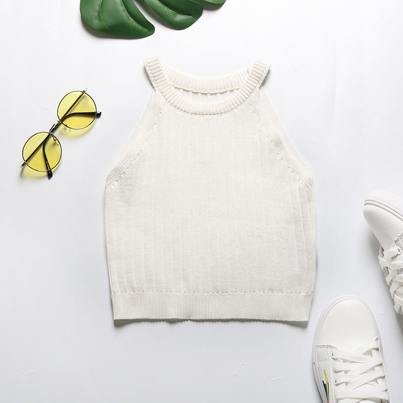 Cardydony Women's Ribbed Halter Crop Top - Summer's Hottest Essential