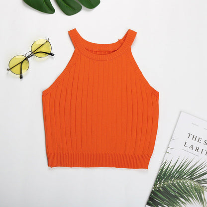 Cardydony Women's Ribbed Halter Crop Top - Summer's Hottest Essential