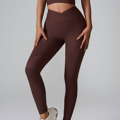 Cardydony Women's Seamless High-Waist Leggings - Ribbed Design for a Flattering Fit