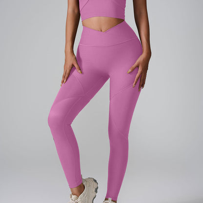 Cardydony Women's Seamless High-Waist Leggings - Ribbed Design for a Flattering Fit