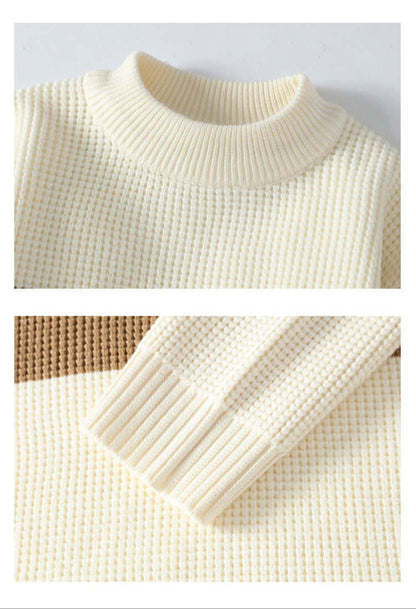 Cardydony Women's Unisex Striped Knit Sweater | Winter Casual