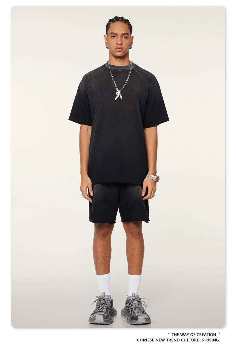Cardydony Women's Cloud Wash Set | Oversized Tee and Shorts