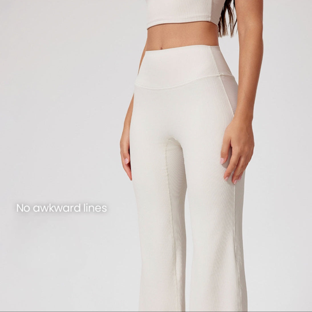 Cardydony Women's Wide-Leg Ribbed Yoga Pants - Effortless Comfort & Style