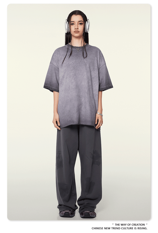Cardydony Women's Cloud Wash Oversized Tee | Acid Wash Streetwear