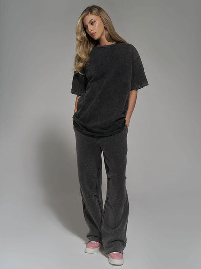 Cardydony Women's Vintage Washed Cotton Oversized T Shirts