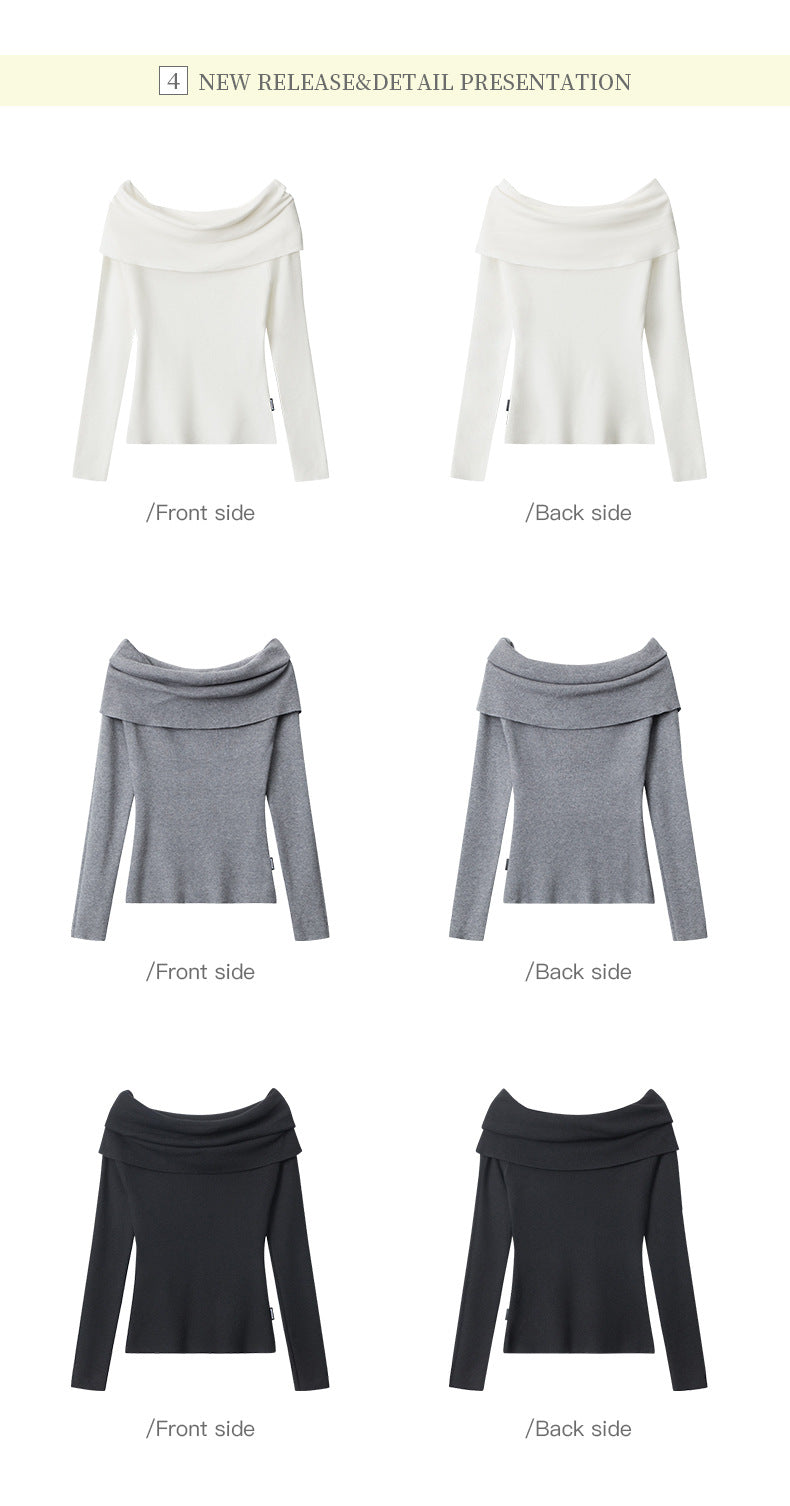 Cardydony Women's 90s V-Neck Top | Retro Slim Fit Autumn Sweater