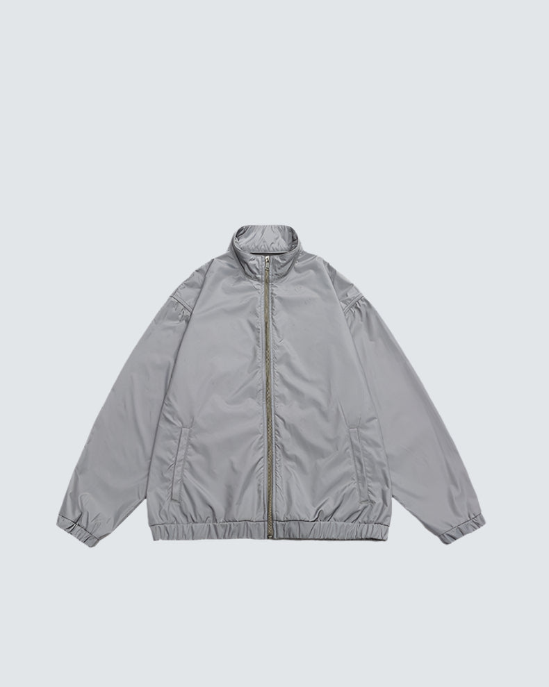 Cardydony Oversized Balloon Sleeve Bomber Jacket