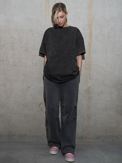 Cardydony Women's Vintage Washed Cotton Oversized T Shirts