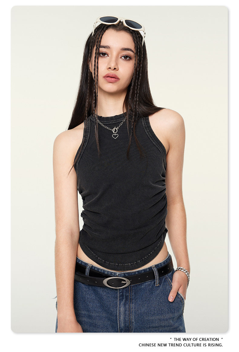 Cardydony Women's Ruched Tank Top | Summer Essential