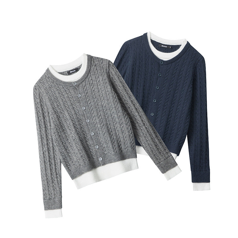 Cardydony Women's Cable Knit Cardigan | Streetwear Spring Button Up