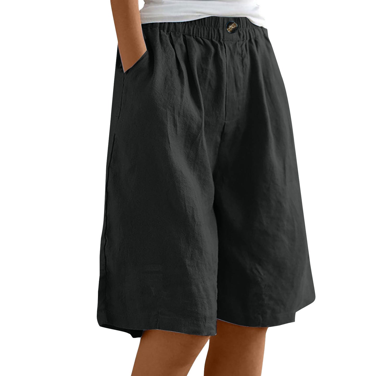 Cardydony Women's Loose High-waist Slim Casual Shorts