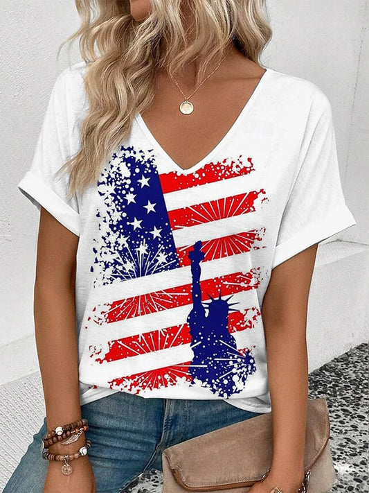 Cardydony Women's Retro America 250 Year Anniversary T Shirt