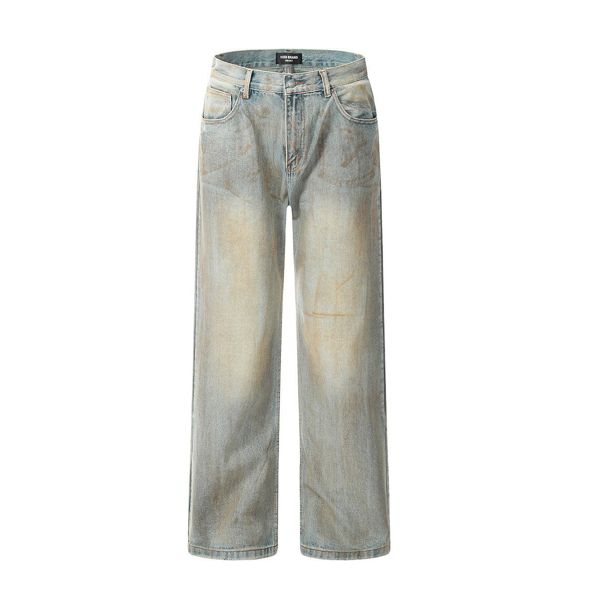Cardydony Women's Vintage High-Waisted Straight-Leg Cotton Jeans
