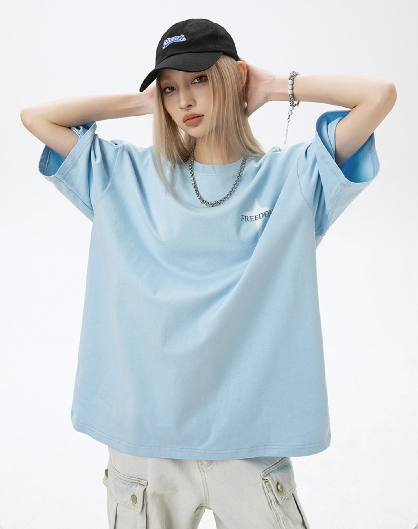 Cardydony Women's 100% Cotton Graphic T-Shirt – Oversized “Headstrong” Streetwear Tee