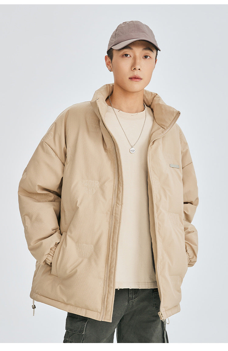 Cardydony Minimal Stand Collar Down Puffer Jacket