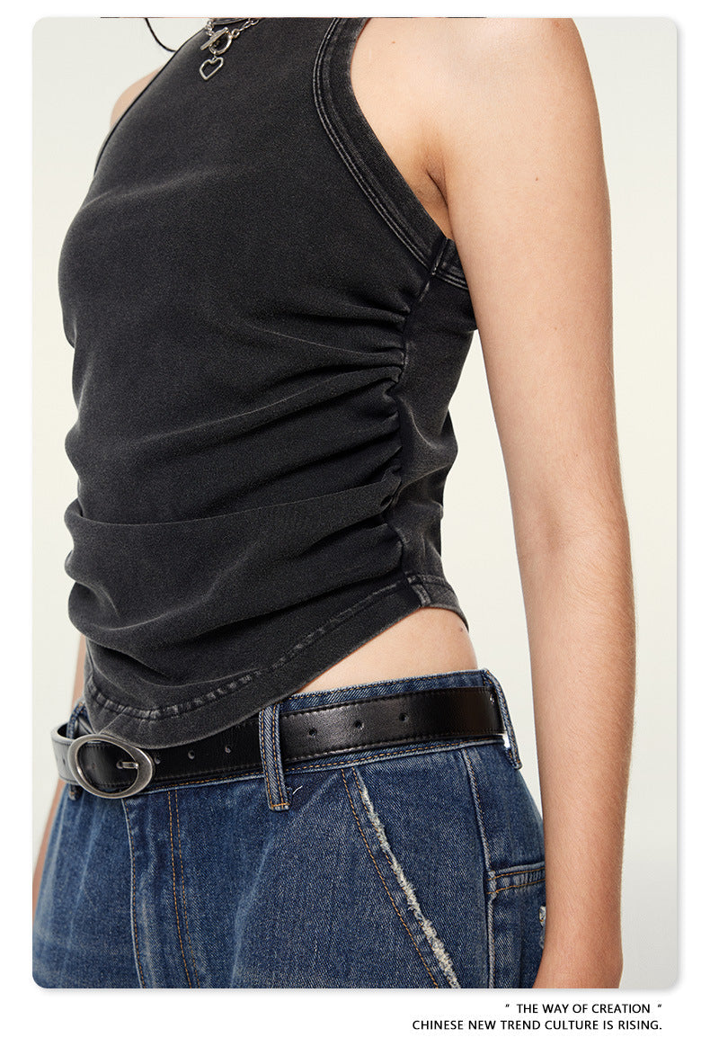 Cardydony Women's Ruched Tank Top | Summer Essential