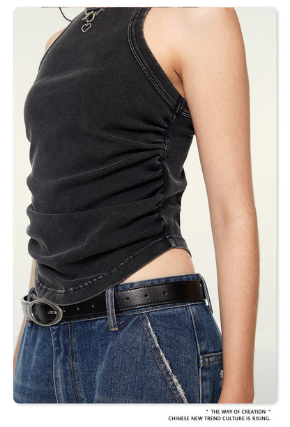 Cardydony Women's Ruched Tank Top | Summer Essential