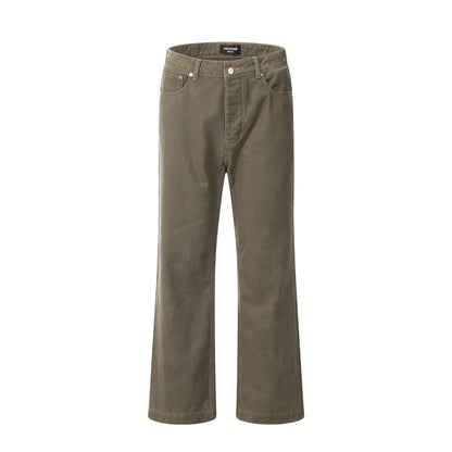 Cardydony Women's Vintage-Inspired High-Waisted Straight-Leg Pants