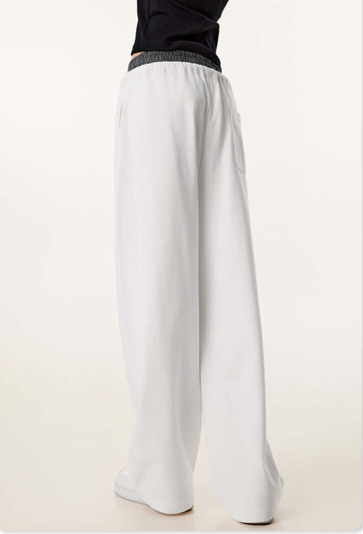 Cardydony Women's Oversized Double Waist Cotton Blend Pants | Comfort & Style
